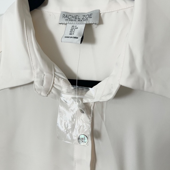 NWT Rachel Zoe White Button Down - Picture 3 of 6